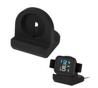 kwmobile Watch Charger Stand Compatible with iTOUCH Air 3 / Air 4 / Sport 3 / AIR SE/EXPLORER 3 Charger Stand - Silicone Holder Dock - Black