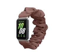 kwmobile Watch Strap Compatible with Samsung Galaxy Fit 3 - Grape Purple Scrunchie Watch Band - 14-19 cm