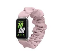 kwmobile Watch Strap Compatible with Samsung Galaxy Fit 3 - Lavender Scrunchie Watch Band - 14-19 cm
