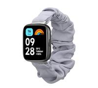 kwmobile Watch Strap Compatible with Xiaomi Redmi Watch 3 Active/Redmi Watch 3 Lite - Lavender Scrunchie Watch Band - 14-19 cm