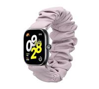 kwmobile Watch Strap Compatible with Xiaomi Smart Band 8 Pro/Band 9 Pro/Redmi Watch 5 / Redmi Watch 4 - Lavender Scrunchie Watch Band - 14-19 cm