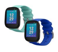kwmobile Watch Strap Set Compatible with Xplora X6 Play - 2x TPU Silicone Fitness Tracker Sports Band - Size Small (S)