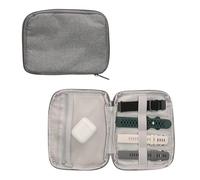 kwmobile Watch Strap Storage Case - Smartwatch Replacement Band Organiser for Straps and Accessories - Ideal for Travel - Grey