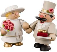 KWO Incense Smoking Figurine, Bride, 10 cm, Wood, Multicolour, One Size