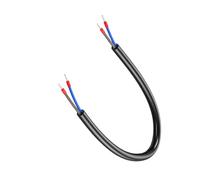 kwoifioy 0.2M Power Wire 2Pin / 3Pin Replacement Sheathed Wire Cable Easy Installation for Electrical Connection Permanent Transmission Line