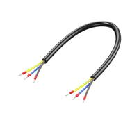 kwoifioy 0.2M Power Wire 2Pin / 3Pin Replacement Sheathed Wire Cable Easy Installation for Electrical Connection Permanent Transmission Line