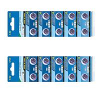 kwoifioy 20Pc / 10pc AG10 / LR54 1.5V Button Coin Cell Batteries High Capacity Alkaline Button Cell Battery for Watches Calculators Batteries
