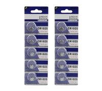 kwoifioy 5pcs / 10pcs CR1025 Button Cell Batteries CR1025 3V for Remotes Everyday Devices Stable Output Temperature Resistance