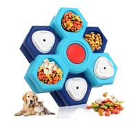 kwoifioy Cats Treat Puzzle Feeder Slows Down Feeding Prevents Vomiting Enrichment Activity Toy Fun Game Rotating Slow Feeder
