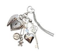 kwoifioy Locket Necklace Featuring Bear Pendant and Star Accent Ideal for Love Tokens Unique Toss Cover Pocket Watch