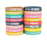 kwoifioy Multi Color Encouraging Silicone Wristband Lightweight Waterproof Accessory for Fitness Workouts Outdoors Adventures Lightweight Silicone Wristbands