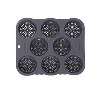kwoifioy Premium 8-Hole Round Bread Mold with Ventilation Heat Food Grade Silicone Reusable & Recyclable Not Stick Elastomer Baking Cast