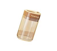 kwoifioy Space Saving Single Toothbrush Holder, Hotel Accessories, Brown | Portable Mouthwash Cup, Surfaces, Ideal for Home Hotel Use, Multipurpose Cup for Camping Gym