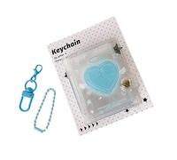 kwoifioy Stylish Clear PVC Photo Storage Book 16 Page 2inch Size Travel Essential For Polaroids Cards Stickers Collection Sticker Book For K