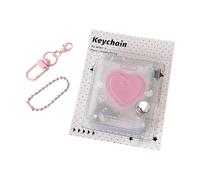 kwoifioy Stylish Clear PVC Photo Storage Book 16 Page 2inch Size Travel Essential For Polaroids Cards Stickers Collection Sticker Book For K