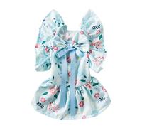 kwoifioy Summers Dog Dress Princess Styles Light Weight Breathable Pet Skirt Elegant Bows Princess Dresses for Walks and Photo Washable Dog Dress