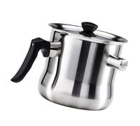 kwoifioy Wall Stainless Steel Boiler Milk Pots with Ergonomic Handle and Whistles Port for Efficient Cooking Saucepan Double Layer Stainless Steel Milk Pots