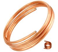 KWOKWEI Soft Copper Pipe OD 6 mm ID 4.8 mm, 1.5 m Length Copper Round Tube for Refrigeration, Generators, Power Rails, Switching Devices, Transformers etc