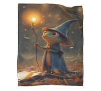 KWPGMDRY Gecko Pattern Blanket Wizard Novel Design Dormitory Soft Comfortable Fluffy Blanket Four Seasons 40x50inch(100x130cm)