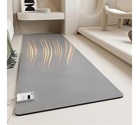 KWPHGLQA Electric Heated Floor Mats - Ultra Large Yoga Mat, Ideal Foot Warmer Mat For Office And Home, Extra Large Area Pad Warming Heater