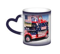KWQDOZF 4th of July Patriotic Truck Color Changing Mug in The Sky-Enchant Your Moments