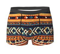 KWQDOZF African National Patterns Print Men's Boxer Briefs,Microfibre Stretch Fit Underwear shorts Gents for Everyday Wear