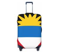 KWQDOZF Antigua Barbuda Flag Luggage Cover, Protective Washable Travel High Elastic Fibers Suitcase Protector Fits X-Large