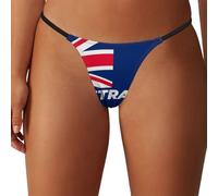 KWQDOZF Australia Australian Flag Women's G-String Thong Underwear T-Back Panties Low Rise Underpants