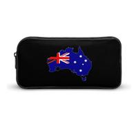 KWQDOZF Australia Flag Map Simple Pencil Case Large 22 * 12 * 5cm