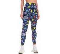KWQDOZF Autism Awareness Month Women's High Waist Yoga Pants Sports Leggings