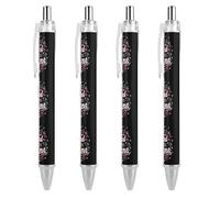 KWQDOZF Bad Ass Mom Retractable Ballpoint Pen Black Ink 0.5mm Fine Point Pens Office Supplies for Teacher Nurse