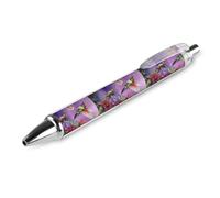 KWQDOZF Beautiful Hummingbirds Smooth Retractable Ballpoint Pen Printed Gel Pens Black Ink Ballpen Office Supplies for Men Women