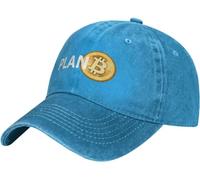 KWQDOZF Bitcoin Plan B Baseball Cowboy Hat Adjustable Trucker Hat Blue