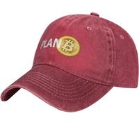 KWQDOZF Bitcoin Plan B Baseball Cowboy Hat Adjustable Trucker Hat Red