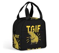 KWQDOZF Capybara TGIF Guinea Pigs Lunch Box Bag Tote for Women Men Insulated Lunchbox Containers Work Picnic Travel
