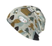 KWQDOZF Cartoon Owl Beanie Hat Chemo Hat Cancer Headwear Skull Hat Slouchy Beanie Knit Skull Cap for Women Men