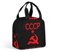 KWQDOZF CCCP Star Soviet Union USSR Lunch Box Bag Tote for Women Men Insulated Lunchbox Containers Work Picnic Travel