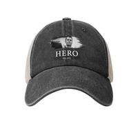 KWQDOZF Charlie Kirk is A Hero Hat Cotton Dad Cap for Unisex Black