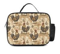 KWQDOZF Chicken Ship Navigation Map Fashion Lunch Box Bag Tote Portable Insulated Lunchbox Containers Leakproof