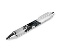 KWQDOZF Classic 0.5mm Fine Point Black Ink Smooth Writing Ball Pen Office Supplies Pen Black Crow Raven Bird Grey
