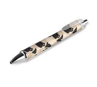 KWQDOZF Classic Smooth Writing Pen Premium Retractable Ballpoint Pen With Quick Dry Ink Puppy Pug Dogs Print