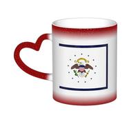 KWQDOZF Color of The Vice President of The United States (1948-1975) Mug Ceramic Heat Sensitive Color Changing Mug Insulated Mug Novelty Unique Travel Mugs Home Mugs 11 OZ