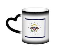 KWQDOZF Color of The Vice President of The United States (1948â“1975) Mug Ceramic Heat Sensitive Color Changing Mug Insulated Mug Novelty Unique Travel Mugs Home Mugs 11 OZ