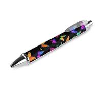 KWQDOZF Cute Smooth Writing Pen Premium Retractable Ballpoint Pen With Quick Dry Ink Colorful Orange Monarch Butterfly