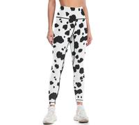 KWQDOZF Dalmatian Print Pattern Women's High Waist Yoga Pants Sports Leggings