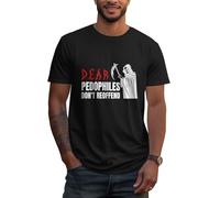 KWQDOZF Dead Pedophiles Don't Reoffend T-Shirt Classic Fit Black