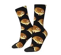 KWQDOZF Desert Rain Frog Socks Funny Novelty Crew Socks Gift for Men Women Teen