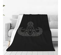 KWQDOZF Explosive Ordnance Disposal EOD Fleece Super Soft and All Season Warm,Winter Thermal Blanket for Sofas 60"x50"