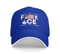 KWQDOZF Fuck Ice Hat Support Immigrants Make America Great Hat Cap for Men Women Black