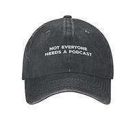 KWQDOZF Funny HatEveryone Needs A Podcast Hat Women Baseball Hats Funny Cap Black